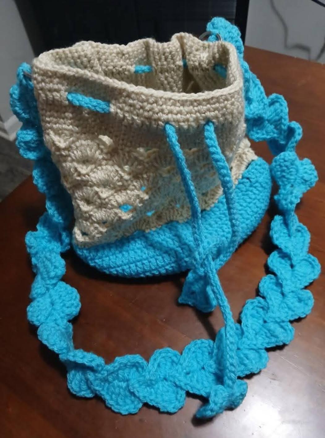 -Cotton Candy Curls Bucket Bag