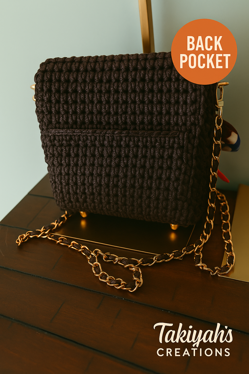 Luxe Fold-Over Chain Bag PDF Pattern