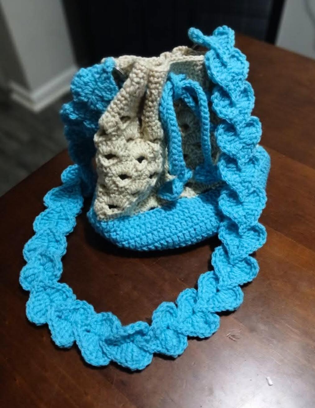 -Cotton Candy Curls Bucket Bag