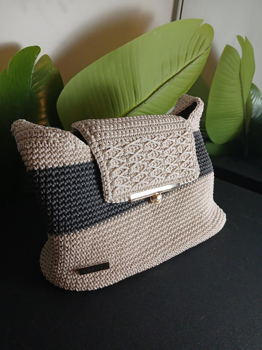The Sandstone Luxe Shoulder Bag