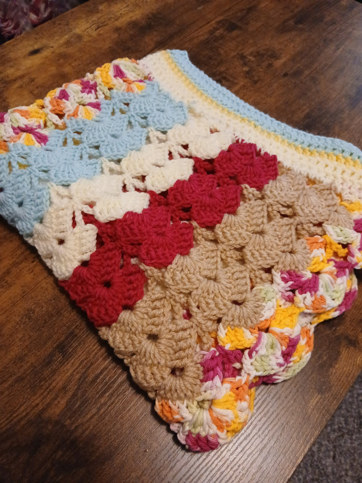 Heritage Harmony Granny Square Blanket