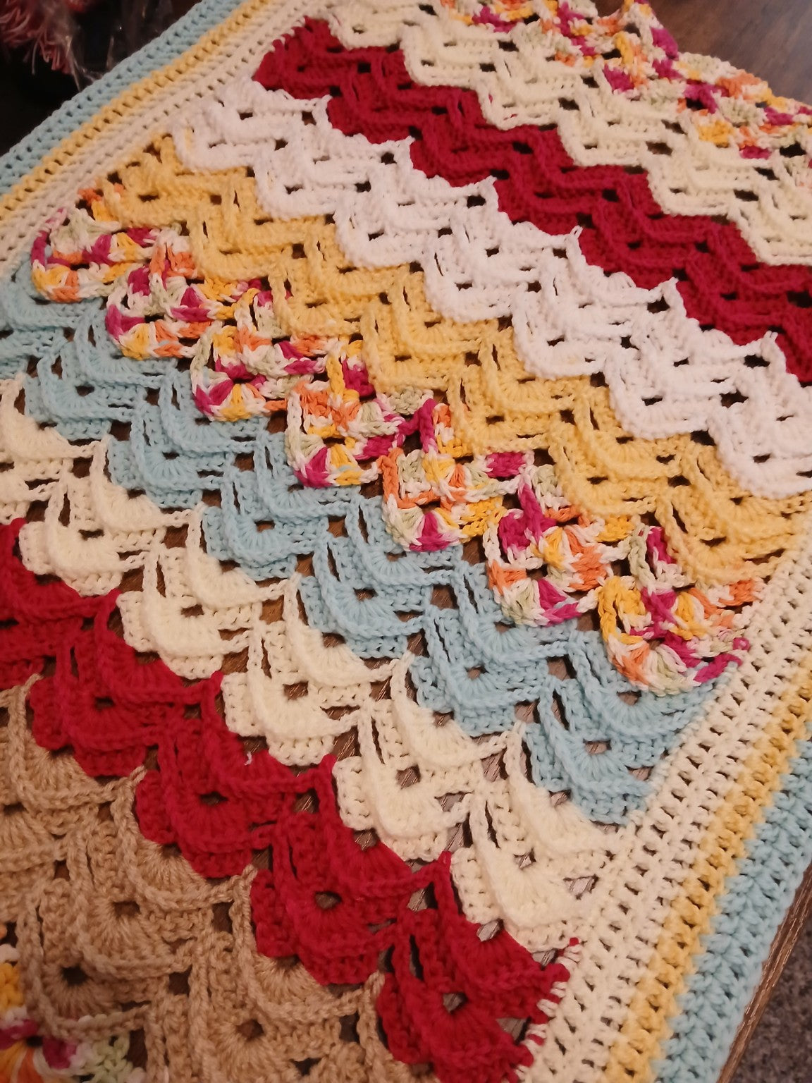 Heritage Harmony Granny Square Blanket