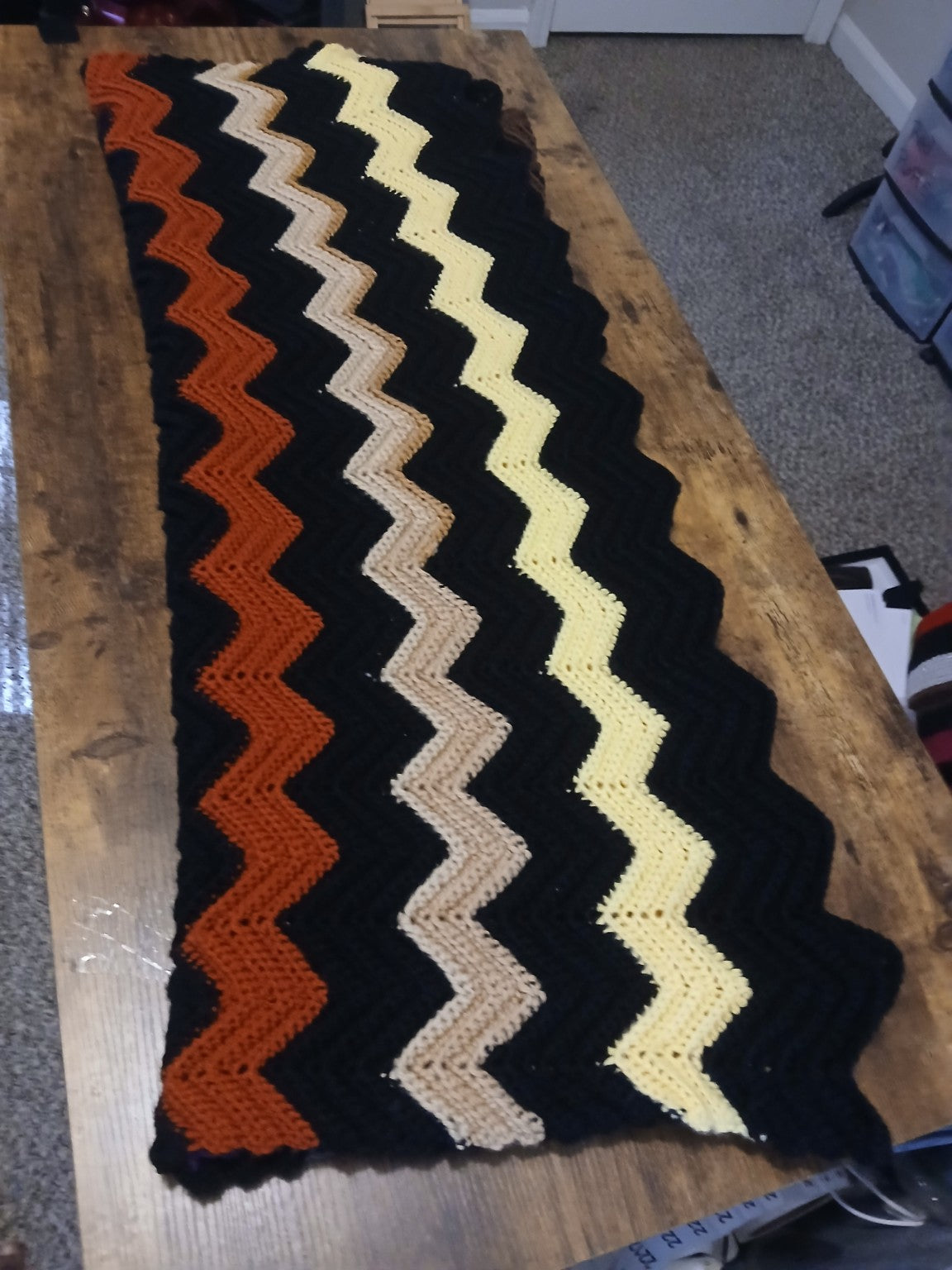 Autumn Harmony Ripple Blanket