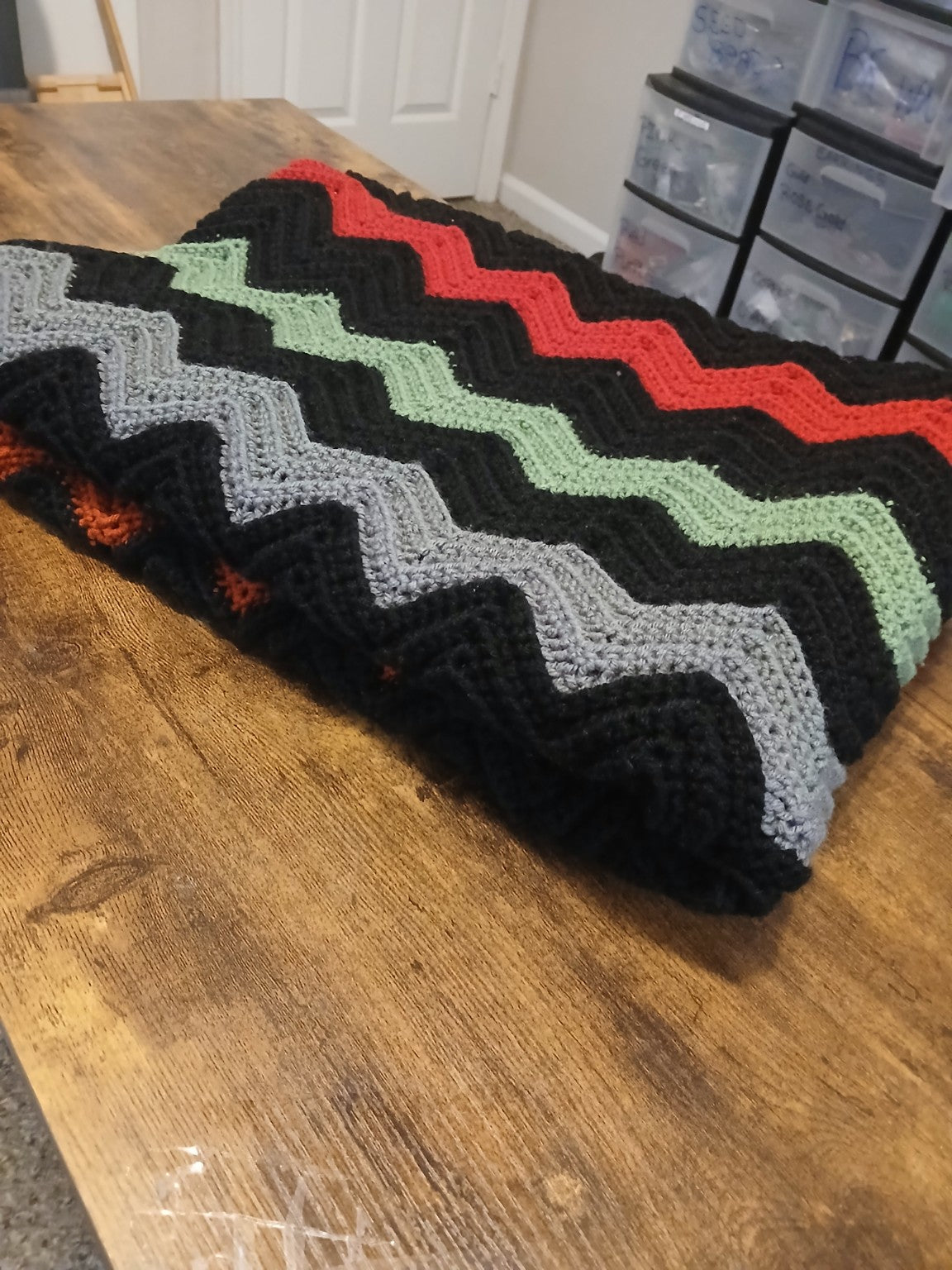 Autumn Harmony Ripple Blanket