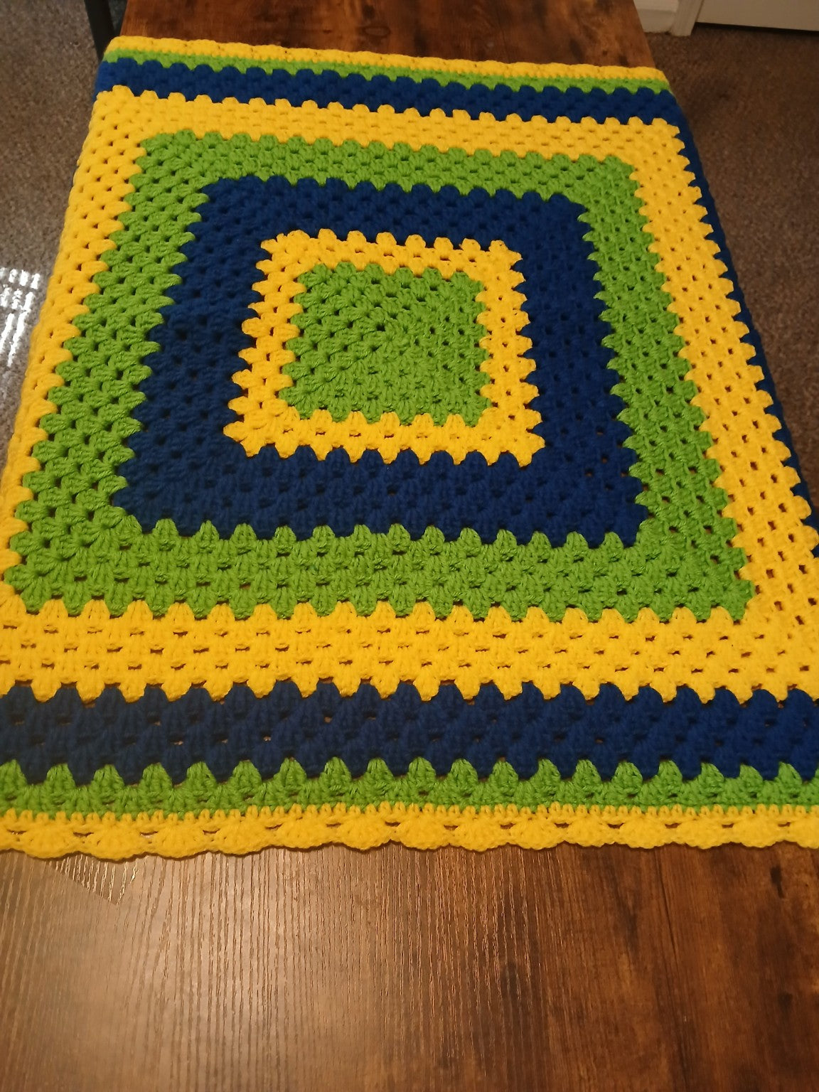 Sunshine Squares Baby Blanket