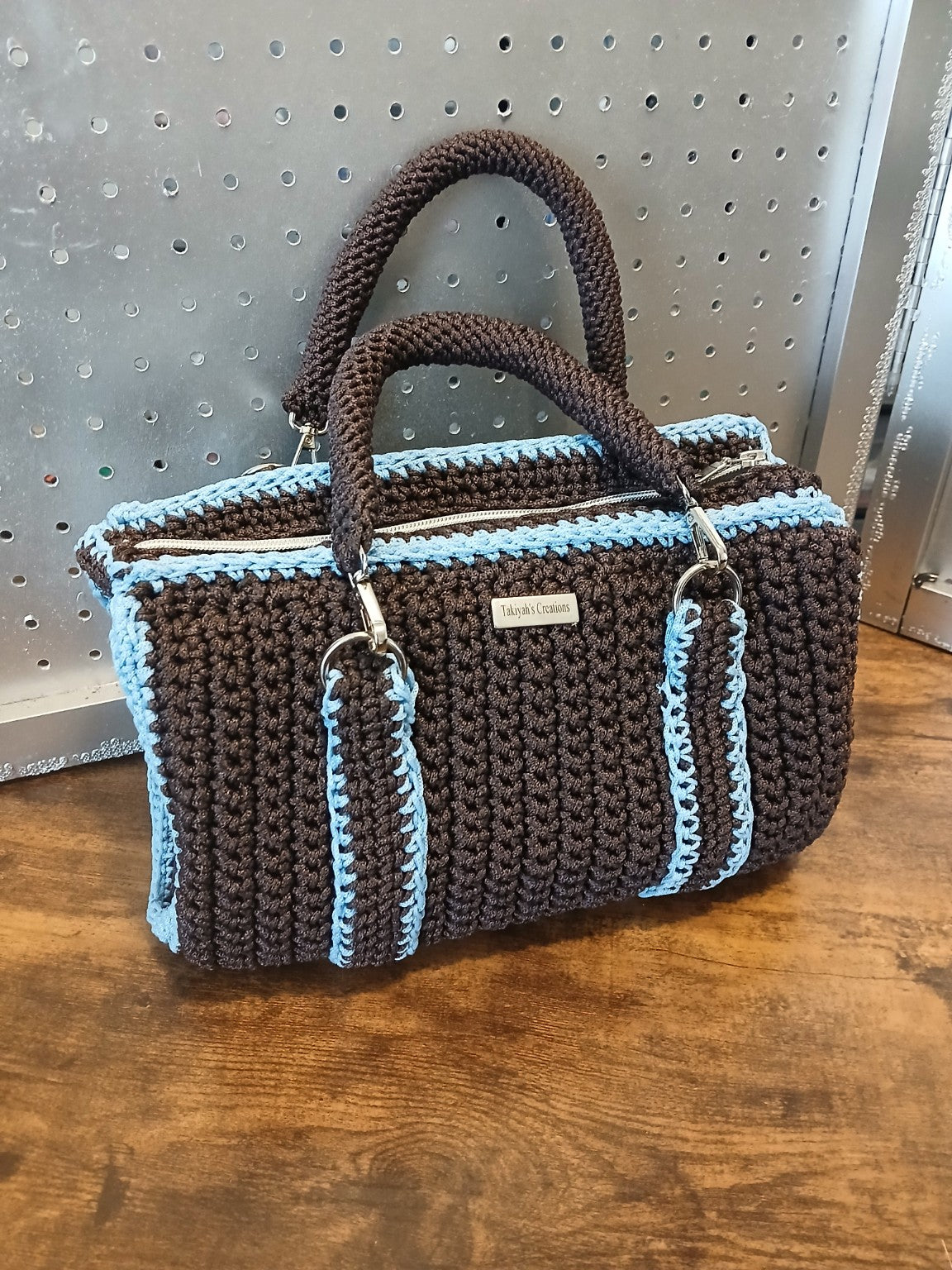 Mocha Sky Luxe Crochet Bag
